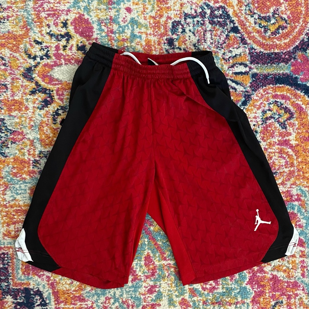 Air Jordan Boy’s Red Basketball Shorts